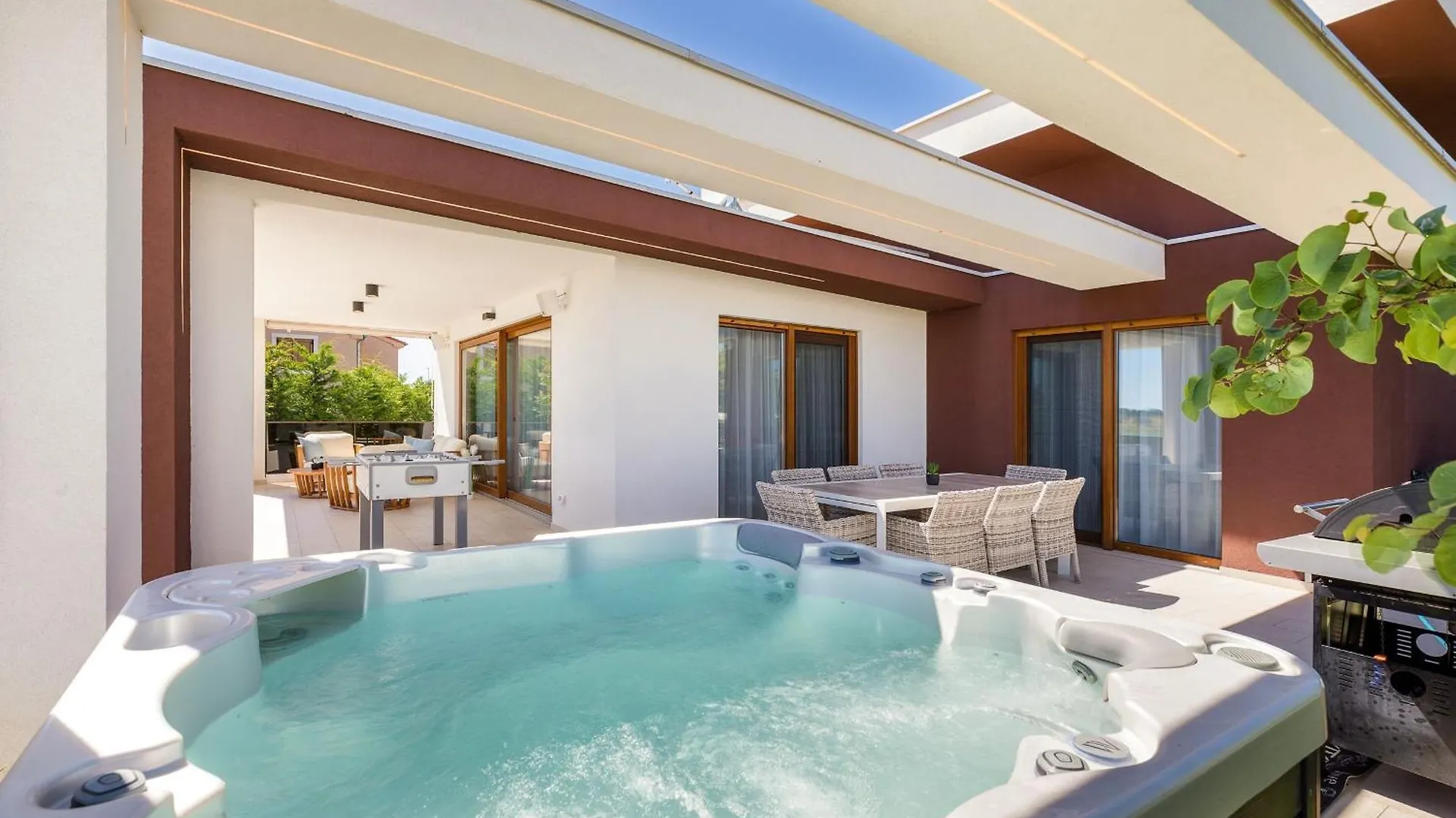 Strandnahe Villa Grofica Mit Whirlpool Und Grill Pula 0*,